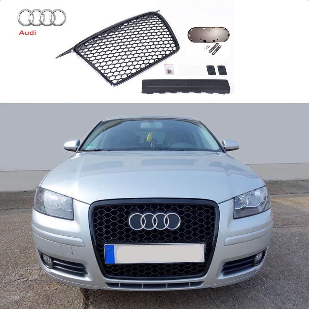 Calandre Noir brillante Audi A3 8P Look RS3 (04-08)