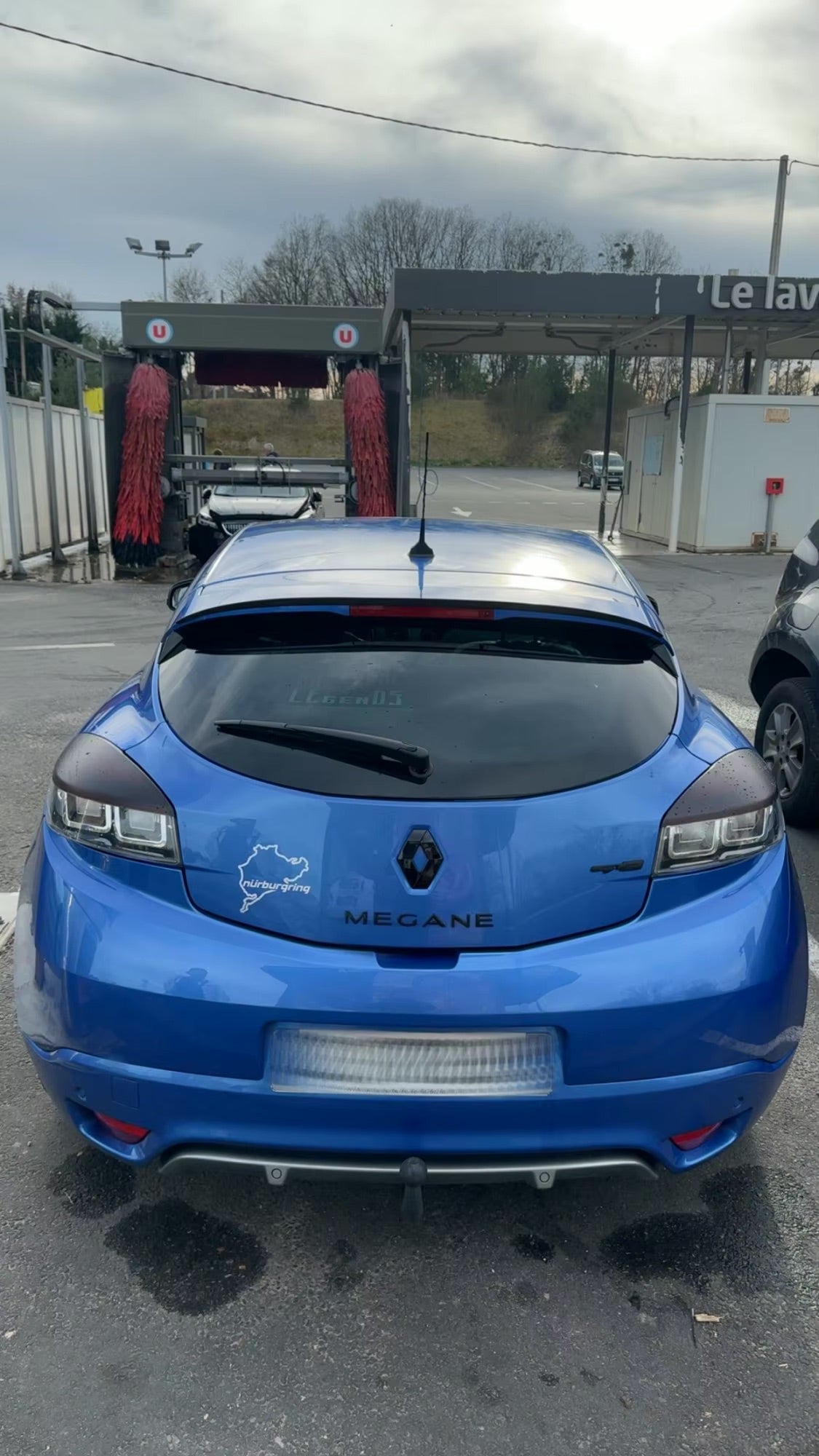 Logo Renault Megane 3, Captur et Clio noir brillant (13-18)