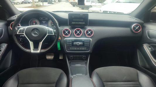 5x anneaux de ventilation rouge Mercedes A, B, CLA, GLA (13-18)