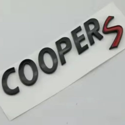 Logo de coffre Mini Cooper S