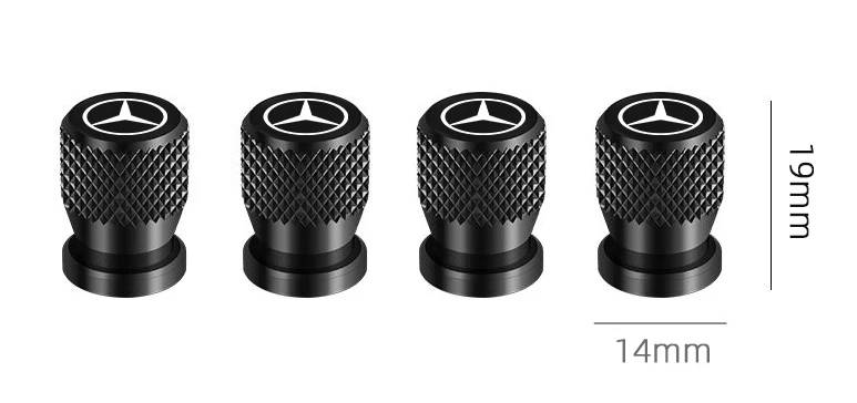 4x Bouchons de Valve Mercedes