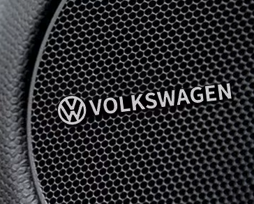 4x Autocollant Haut parleur Volkswagen