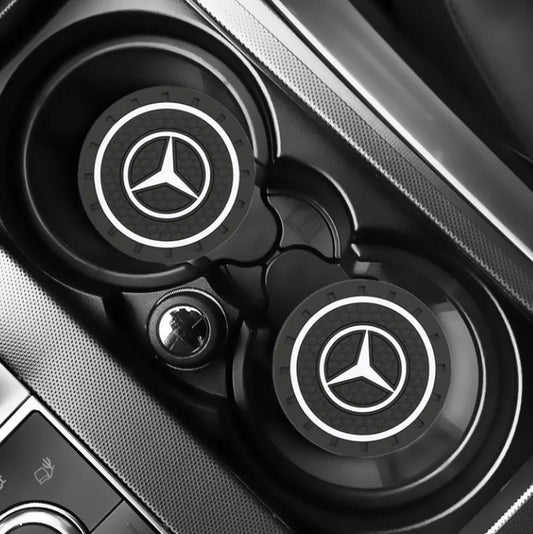 2x tapis porte bouteille Mercedes