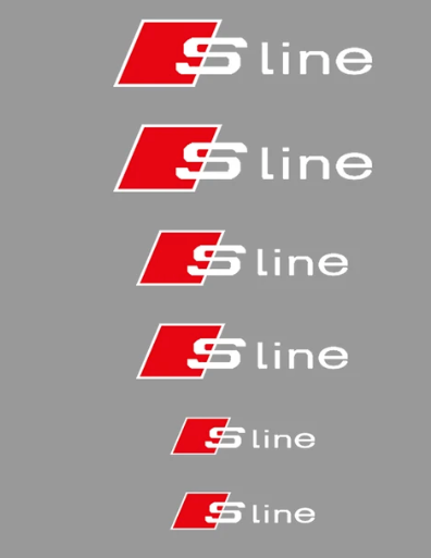 Stickers étrier de frein Audi S-Line Blanc
