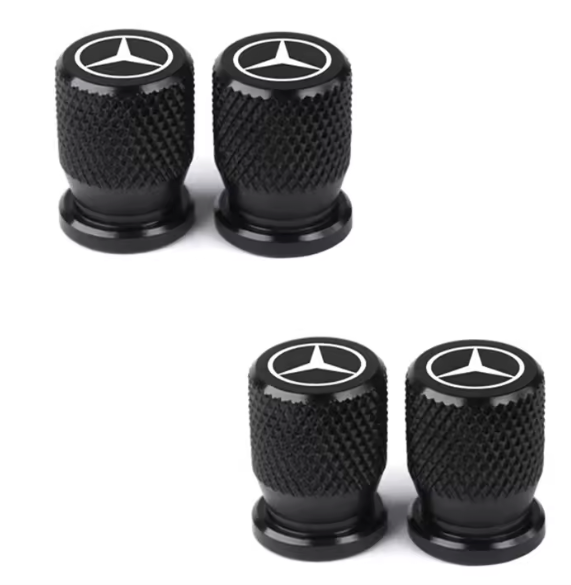 4x Bouchons de Valve Mercedes