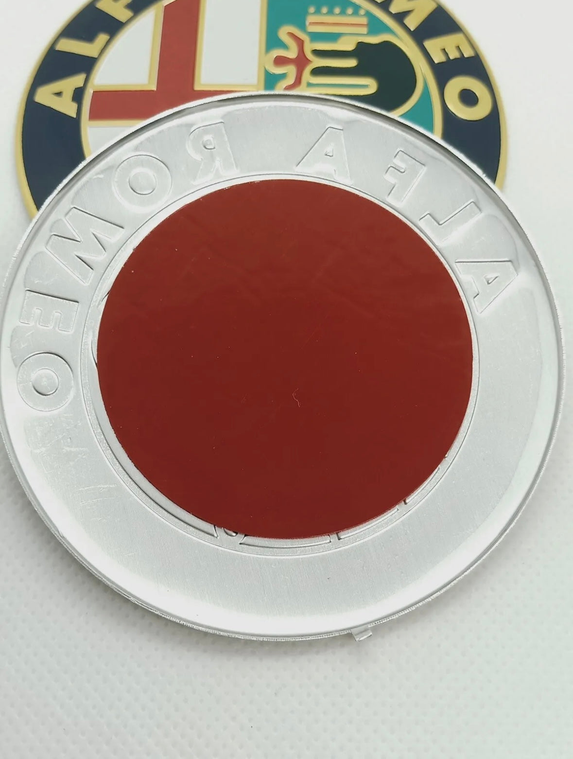 2x Logos Alfa Roméo 74mm Gold