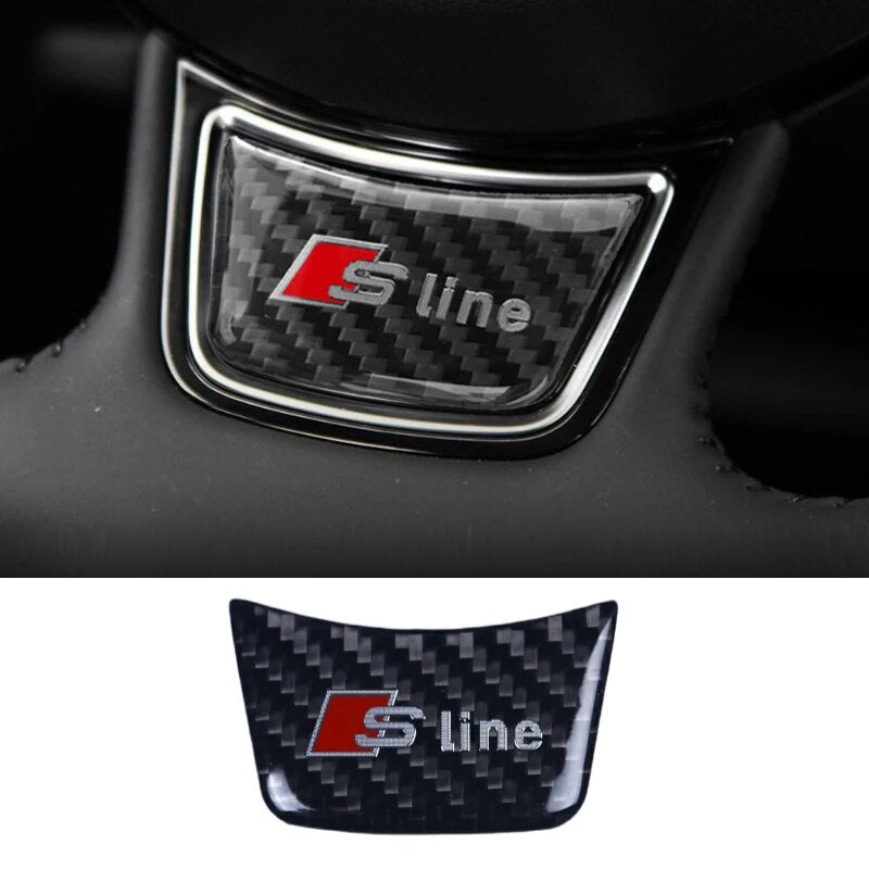 RS4 insigne volant pour Audi A4 B8 S Line garniture autocollant logo OE  S-Line