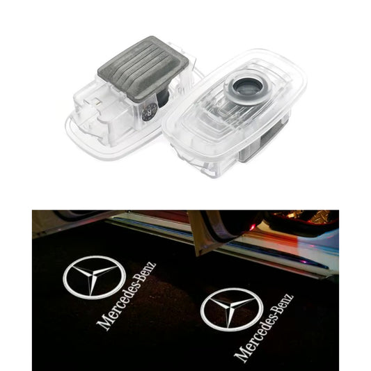 2x Leds de portes Logo Mercedes Benz pour Mercedes CLA C118, CLS C257, E Coupé C238 (18-23)