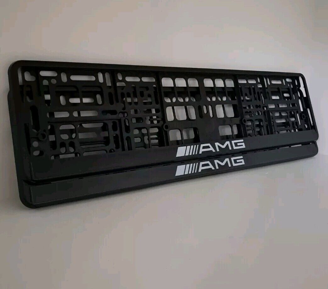 2x Supports de plaque Mercedes AMG