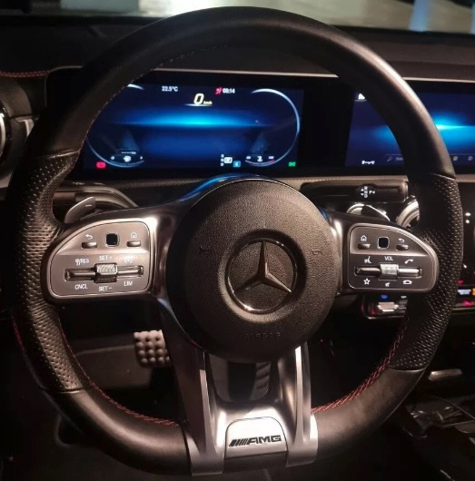 Insert AMG pour volant Mercedes (2019+)