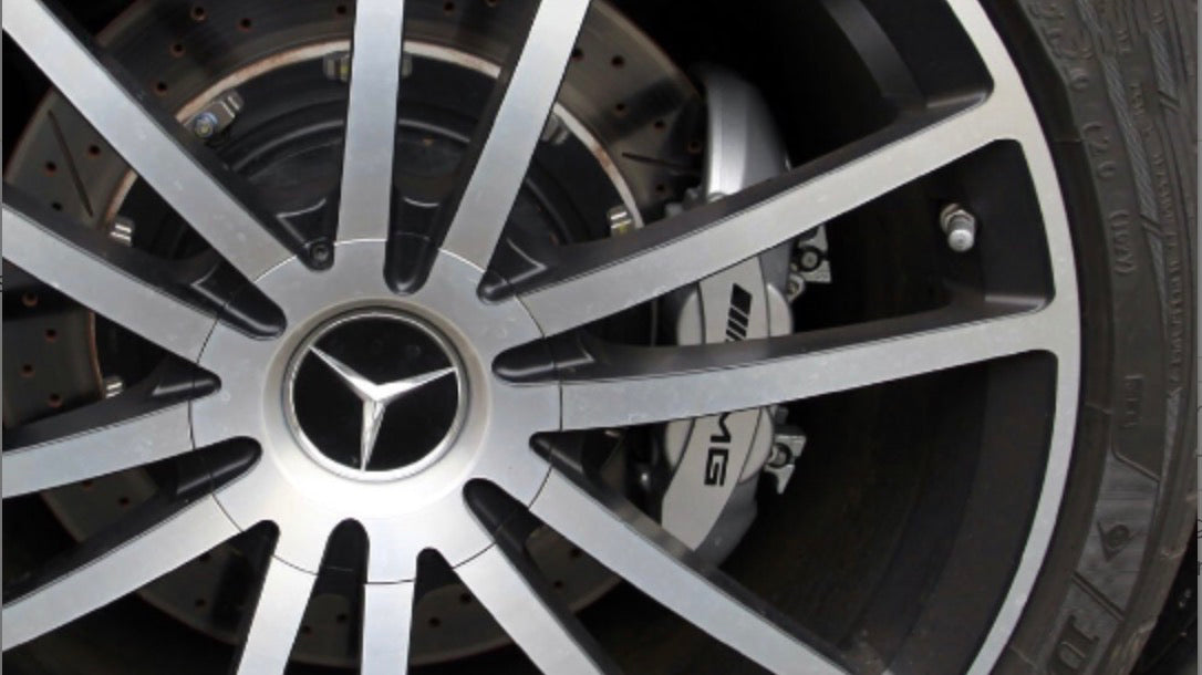 4x Centres de Roues Mercedes Noir 60mm