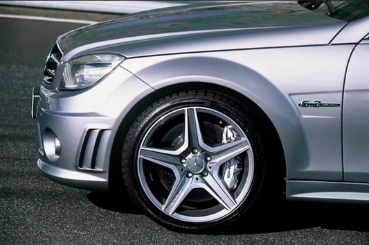 4x Centres de Roues Mercedes Silver 60mm