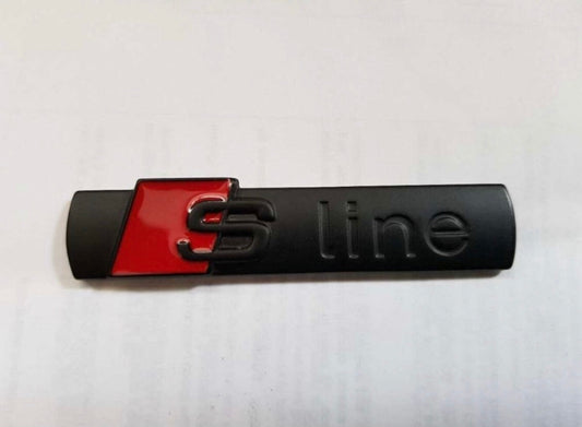 2x Logos / Embleme S-Line Origine Audi Noir