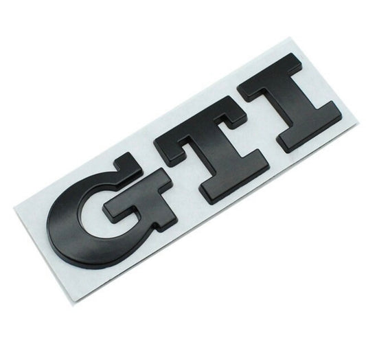 Logo de Coffre Volkswagen GTI noir mat