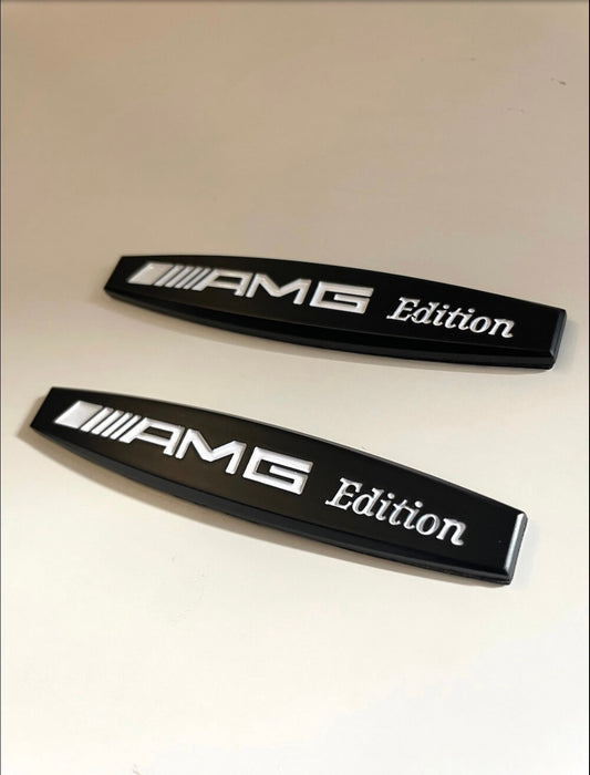 2x Logos Ailes Mercedes AMG Edition Noir