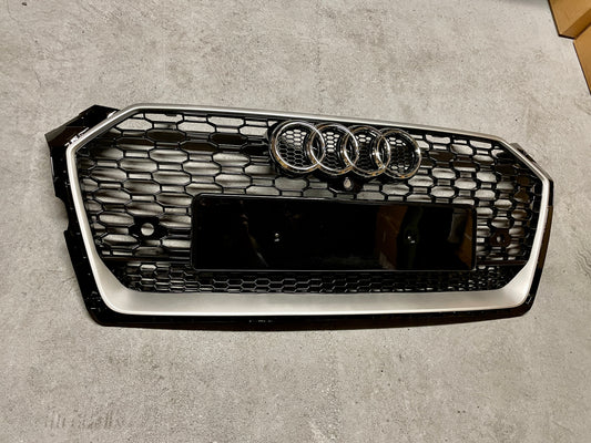 Calandre silver adaptable sur Audi A5 B9 (16-19) Look RS5