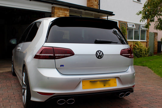 2x Logos Volkswagen Golf VII 7 Noir brillant