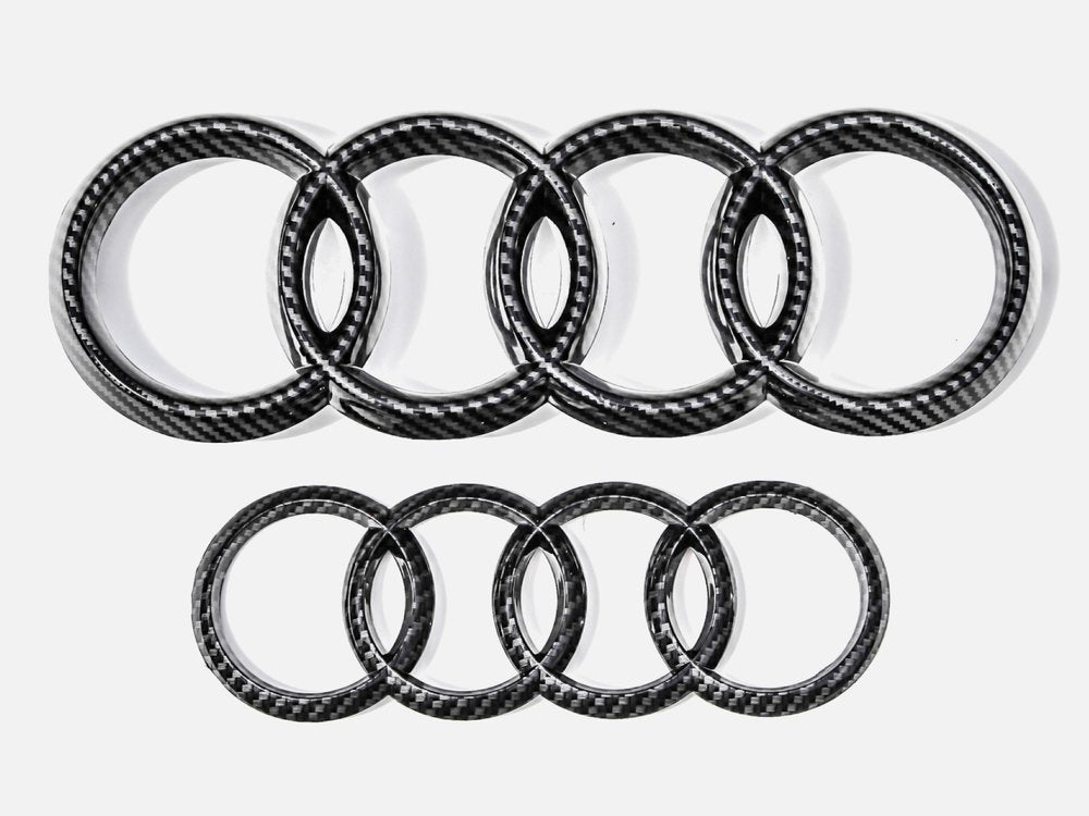 2x Logos Audi Carbone Audi A1, A3, A4 et A5 – France Tuning