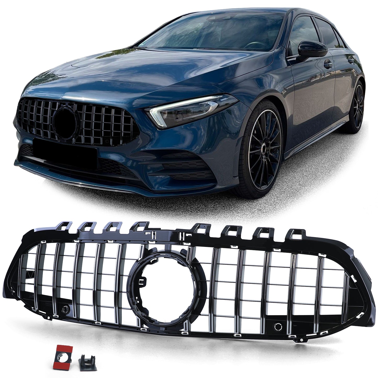 Grille de calandre Mercedes Classe A W177 V177 GT-R Panamericana 18+ (Sans camera)