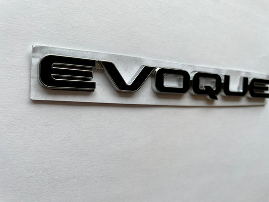 Logo Evoque noir et chrome