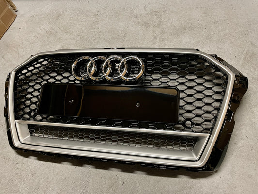 Calandre Audi A3 8V Look RS3 Silver (16-19)