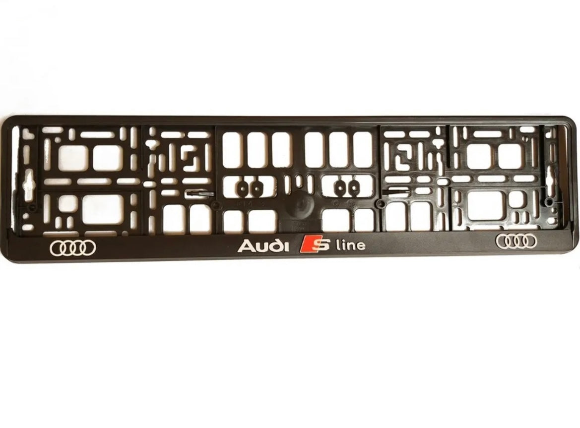 2x Supports de plaque Audi S-Line