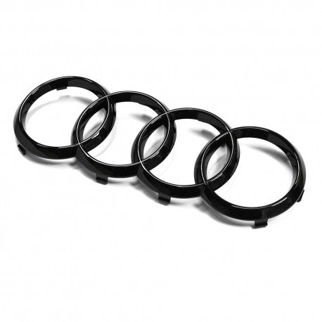 Logo de calandre Audi A1, A3, A4, A5, A6, A7, Q2, Q3, Q5, Q7, Q8, R8 et TT noir brillant