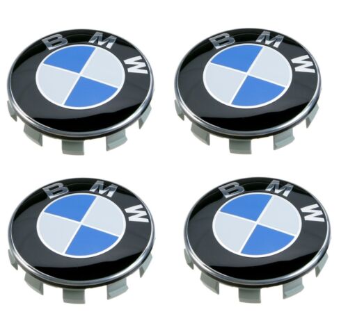 4x Centres de Roues Bmw 68mm