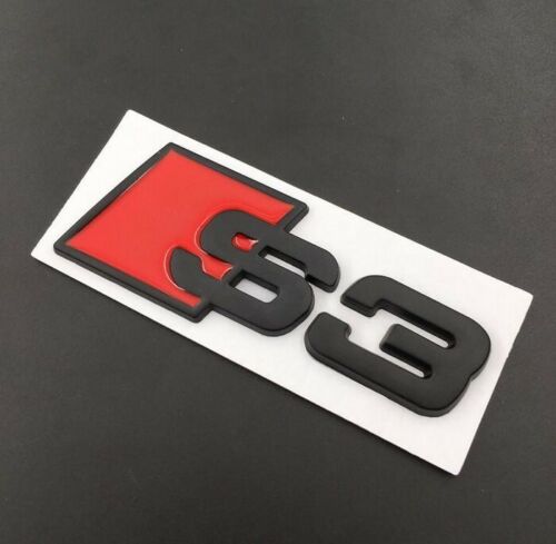 Logo de coffre Audi S3 noir