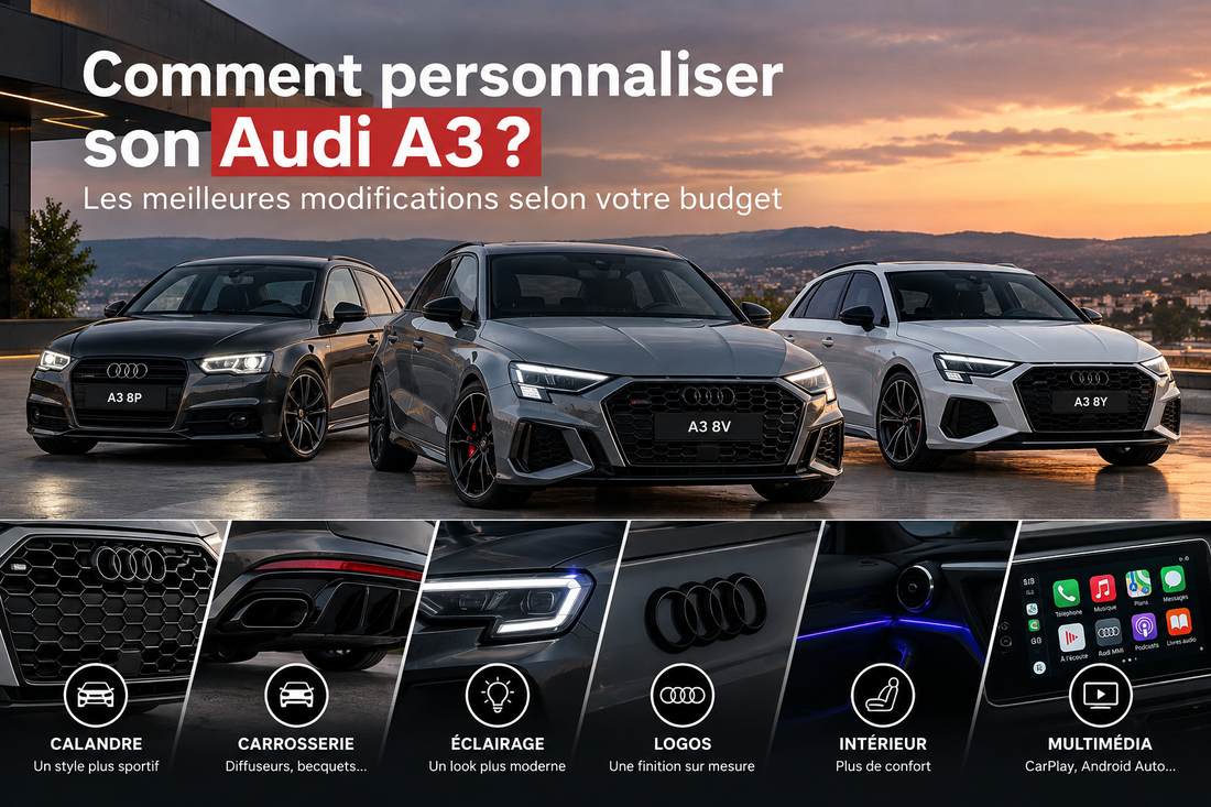 Comment personnaliser son Audi A3 ? Idées & conseils