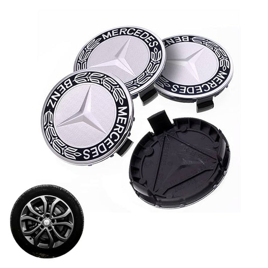4x Centres de Roues Mercedes 60mm