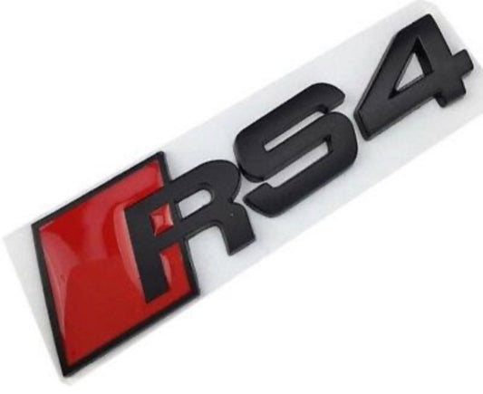 Logo de coffre Audi RS4 noir