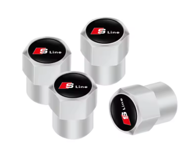 4x Bouchons de Valve Audi S-line