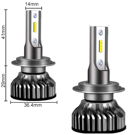 2x Ampoules Led Ventilée H7