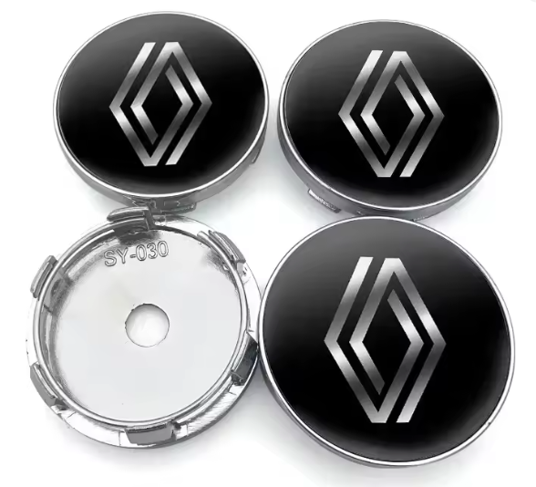 4x Centres de roues Renault