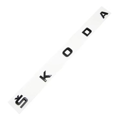 Logo de coffre noir Skoda