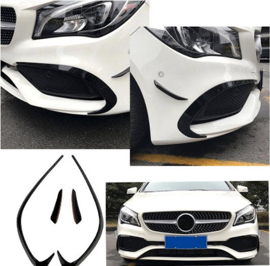 Rajout De Pare Choc Avant Mercedes CLA C117 Facelift Noir Brillant (+16)