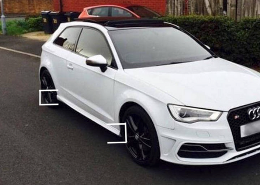 2x Bas De Caisse Audi A3 8V Coupé à partir de 2012 Look Sline