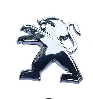 Logo de capot Peugeot chrome