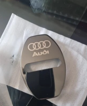 4x Couvercles de serrure de porte Audi Chrome