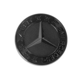 Logo capot Mercedes Noir mat 57mm