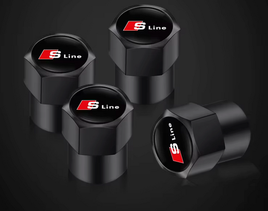 4x Bouchons de Valve Audi S-line