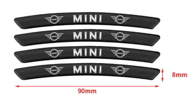 4x Stickers Jantes Mini Cooper