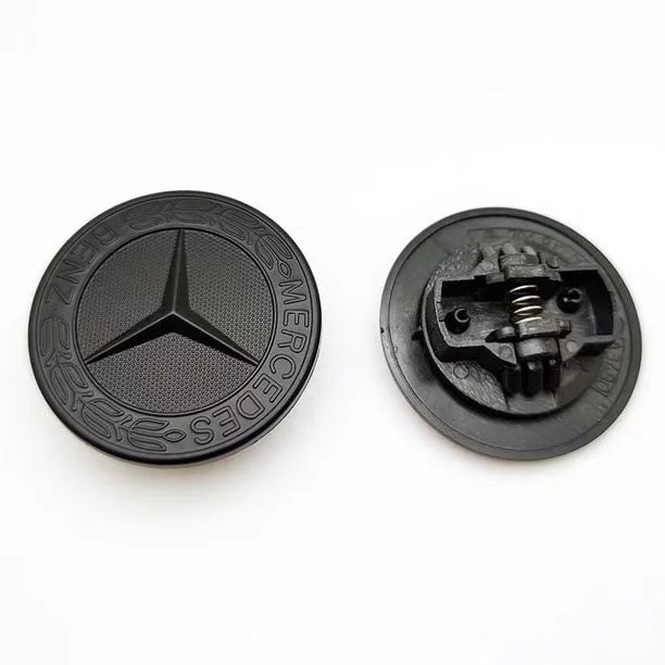 Logo capot Mercedes Noir 57mm