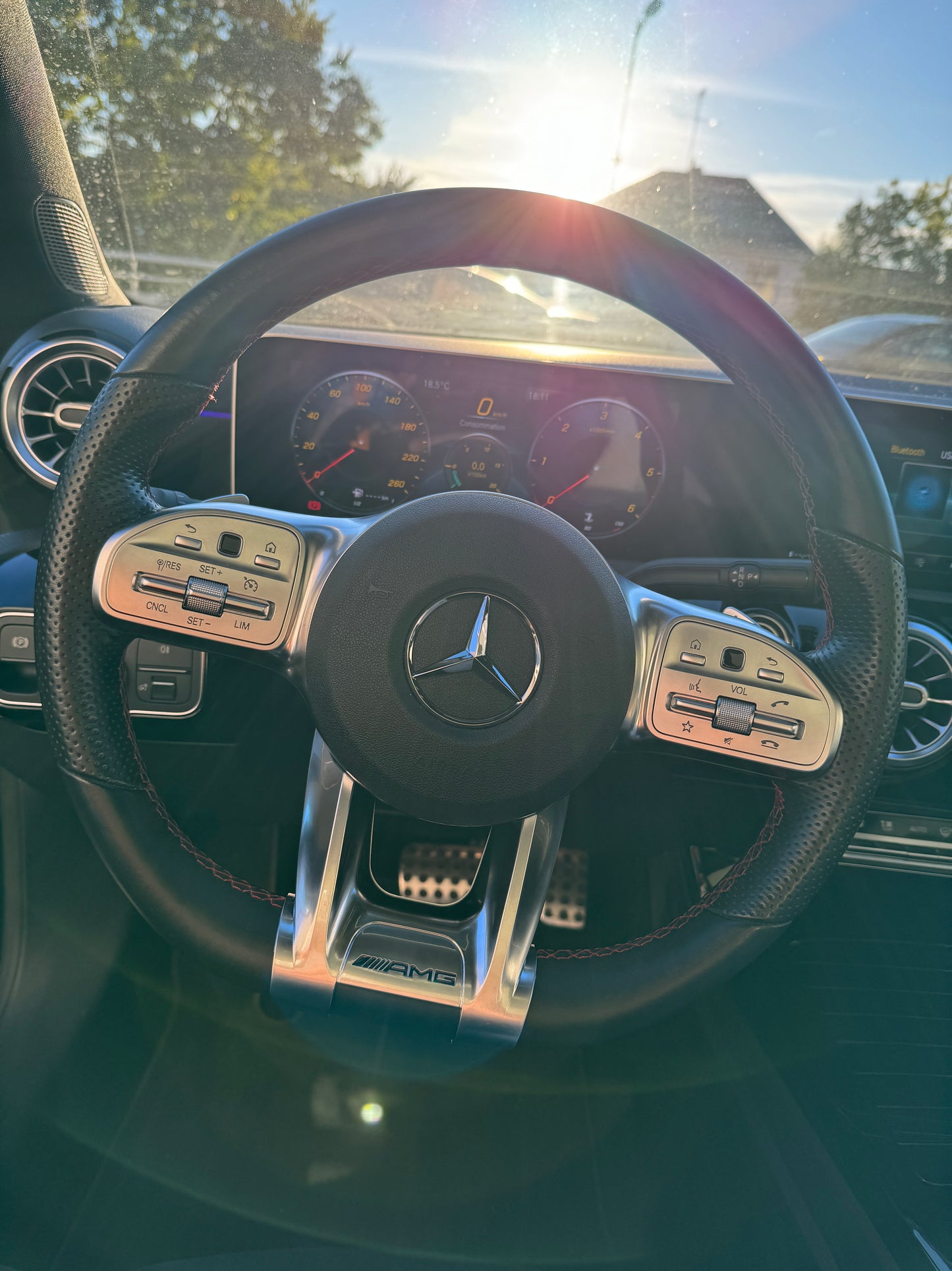 Insert AMG pour volant Mercedes (2019+)