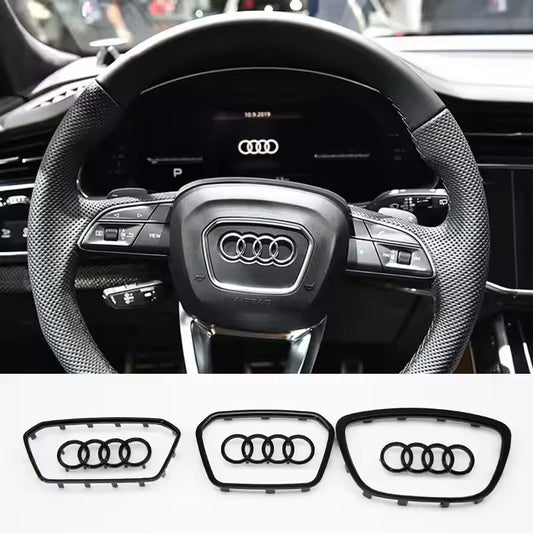 Insert de volant Noir brillant AUDI