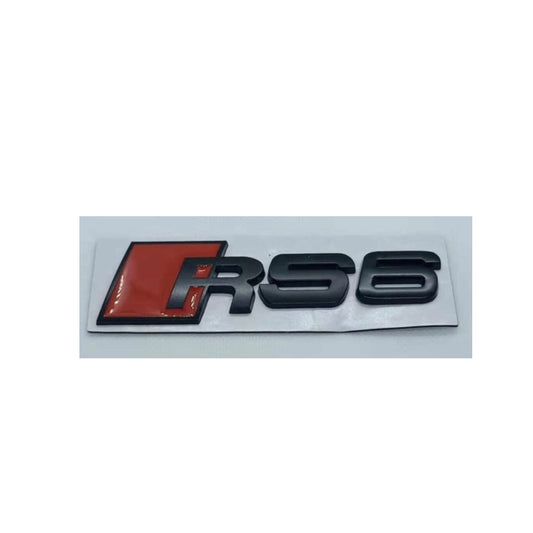 Logo de coffre Audi RS6 noir