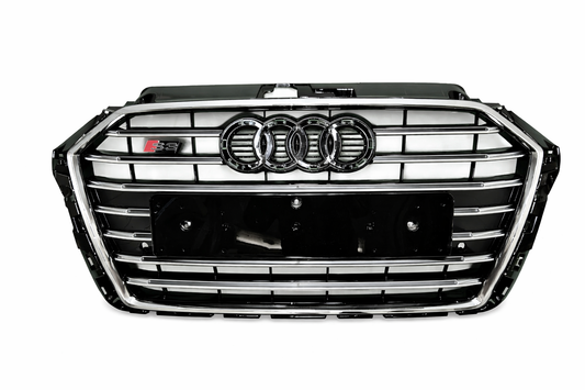 Calandre Audi A3 8V Facelift Look S3 Noir et chrome (16-19)