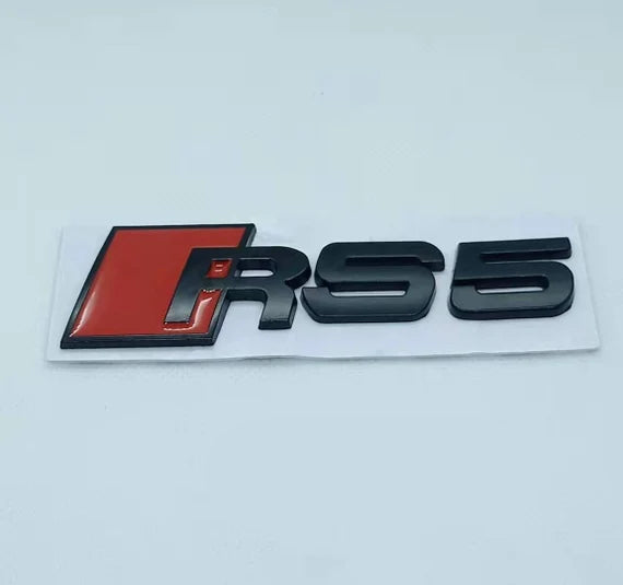 Logo de coffre Audi RS5 noir