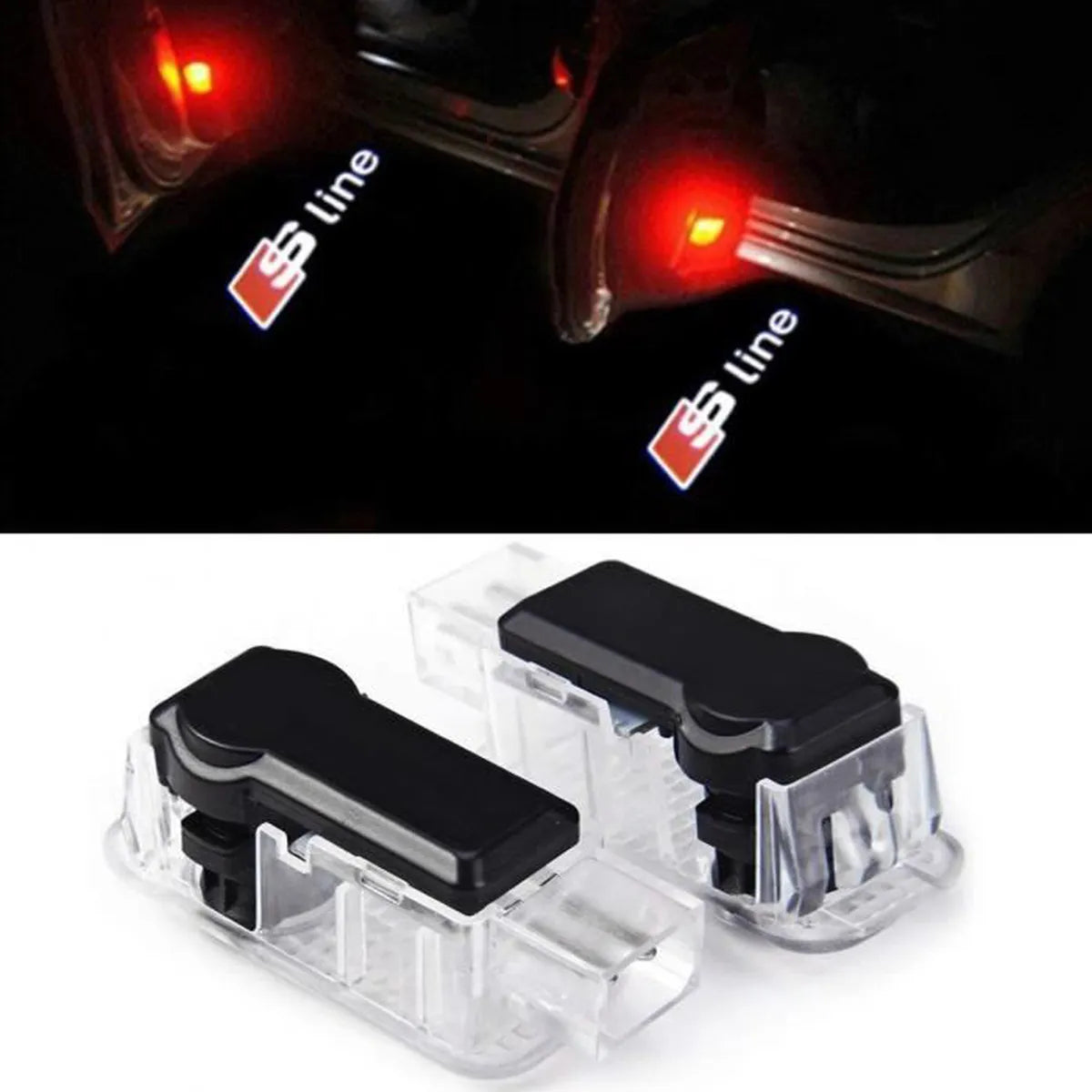 2x LEDs de portes Audi S-Line